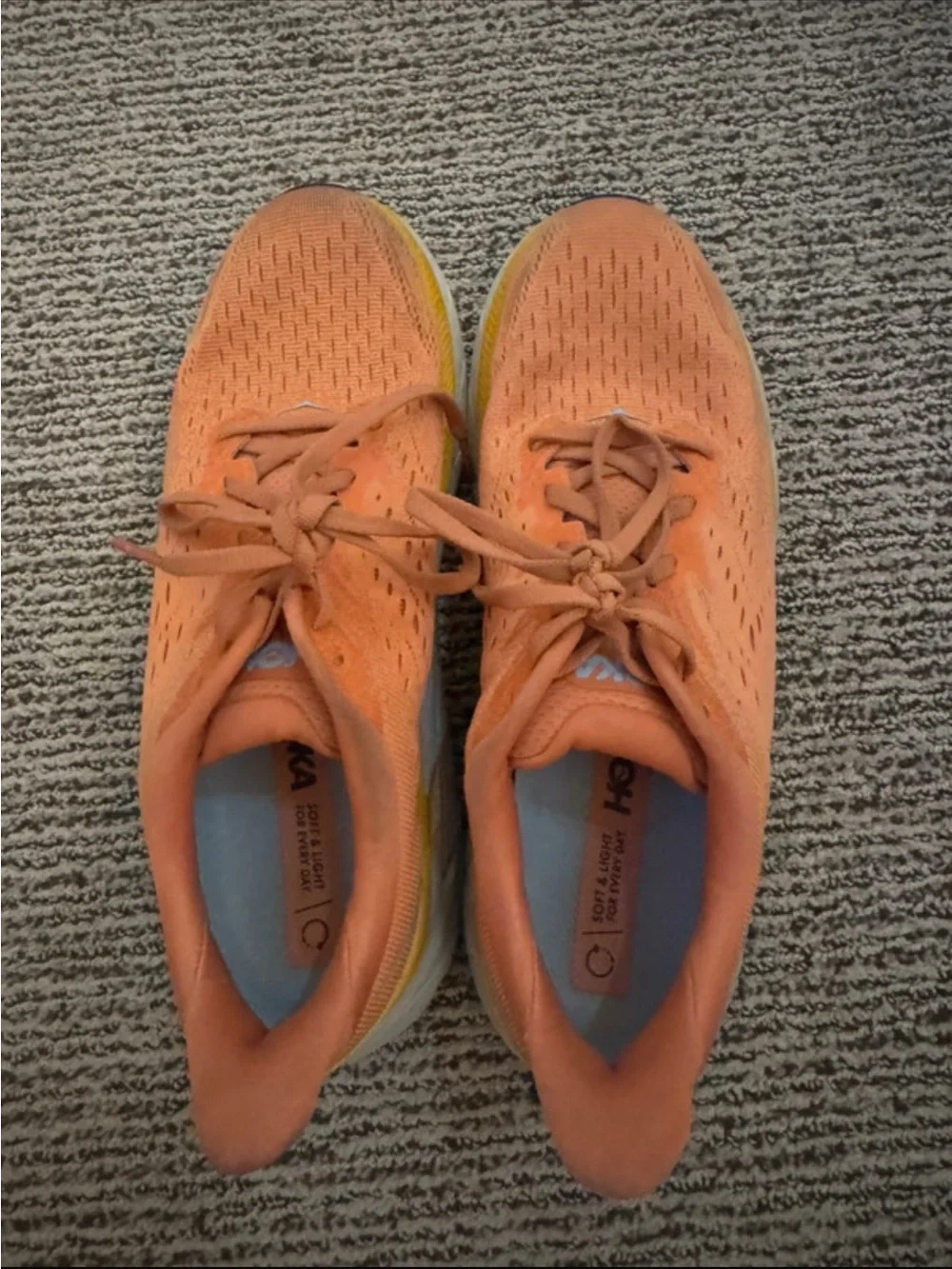 Hoka One One Women's Coral Orange Running Shoes